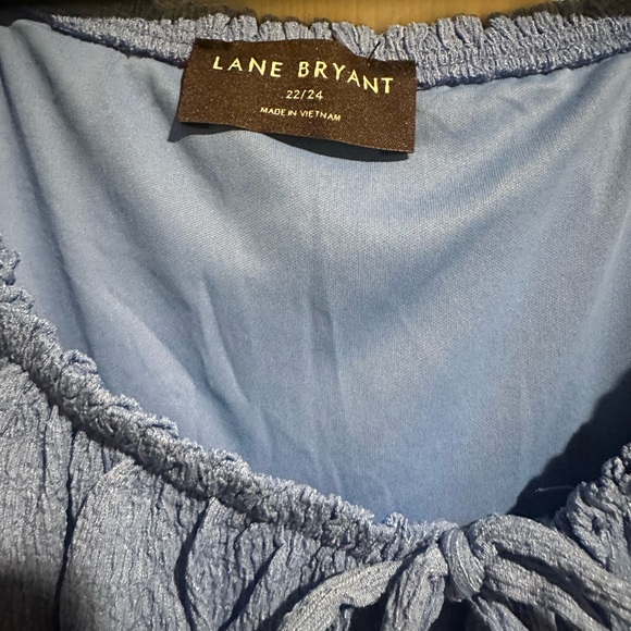 Lane Bryant Cornflower Blue Cap Sleeved Smock Waist Midi Dress Women’s 22/24 - Picture 7 of 11